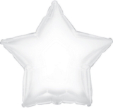 CTI 252672 White Star Foil Balloon