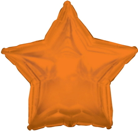 Mayflower Distributing 82733 Orange Star Mylar Balloon (each) - NS