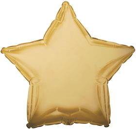 CTI 813010V Antique Gold Star Foil Balloon - NS