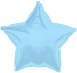 CTI 813015V Light Blue Star Mylar Balloon (each) - NS
