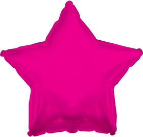 CTI 813020A Bright Pink Mylar Star Balloon (each) - NS