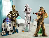 Advanced Graphics 253090 Star Wars Chewbacca, Stormtrooper, and R2D2/C3PO S