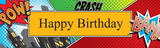 Birthday Express 254381 Superhero Comics Birthday Banner Standard 18