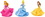DecoPac 6315 Disney Princess Cake Topper (3 pieces)