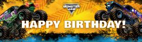 Monster Jam Birthday Banner