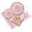 BIRTH9999 Twinkle Twinkle Little Star Pink Party Pack 24 - NS