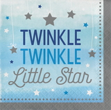 322231 Twinkle Twinkle Little Star Blue Lunch Napkins (16)