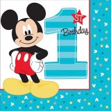 Amscan 257983 Disney Mickey Mouse 1st Birthday Lunch Napkins