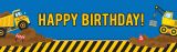 Construction Party Birthday Banner