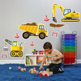 Construction Party Giant Wall Decal