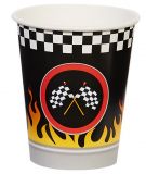 BIRTH5000 258144 Racecar Racing Party 9oz Paper Cups (8) - NS