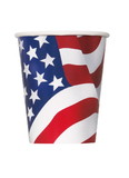 UNIQUE INDUSTRIES 104000 American Flag 9oz Cups (8 Pack)