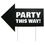 258753 Party This Way Yard Sign