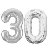 Jumbo Silver Foil Balloons-30