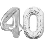 Jumbo Silver Foil Balloons-40