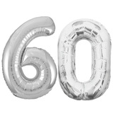 Jumbo Silver Foil Balloons-60