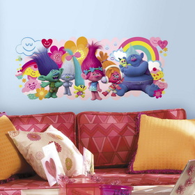 York Wallcoverings 258885 Trolls Movie Giant Wall Decal - NS