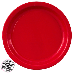 BIRTH5000 7621C Red 9" Paper Plate 8ct. - NS