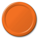 Creative Converting 258930 Dinner Plate - Orange (8)