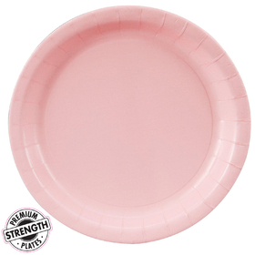 BIRTH5000 699C Pink 9" Paper Plate 8ct. - NS