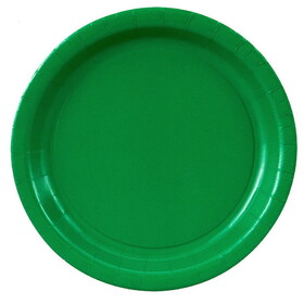 BIRTH5000 348C Green 9" Paper Luncheon Plates (8 Pack) - NS