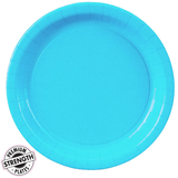 Creative Converting 311C Bermuda Blue (Turquoise) Paper Dinner Plates