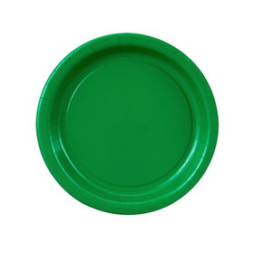 BIRTH5000 348C Green 7" Paper Cake Plates (8 Pack) - NS