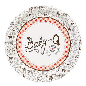 BIRTH5000 259092 Baby-Q Dinner Plate (8) - NS