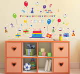 BIRTH3000 259193 Birthday Party Small Wall Decal - NS