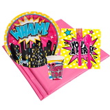 Superhero Girl 8 Guest Party Pack