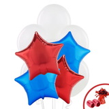BIRTH9999 259659 Red & Blue Star Balloon Bouquet - NS