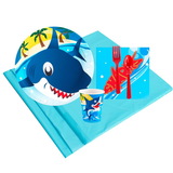 BIRTH9999 Sharks 8 Guest Party Pack - NS