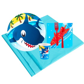 BIRTH9999 259765 Sharks 8 Guest Party Pack - NS