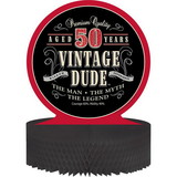 Creative Converting 105991 Vintage Dude 50th Honeycomb Centerpiece (Each)