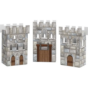 Beistle 105960 Medieval Castle Favor Boxes (Set Of 3) - NS