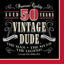 Creative Converting 260648 Vintage Dude 50th Luncheon Napkins (16)