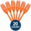 Amscan 107125 Orange Plastic Forks - NS