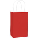 Amscan 261156 Red Cub Solid Kraft Bag