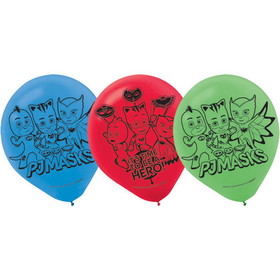 Amscan 108831 PJ Masks Latex Balloons (6 Count) - NS