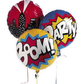 Fun Express 261311 Superhero 18" Balloon Set (3 Pack) - NS