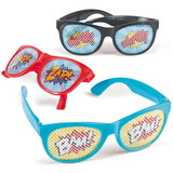 Fun Express 106389 Superhero Pinhole Glasses (12 Pack)