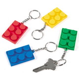 Fun Express 108533 Block Rubber Key Chain (12 Pack)