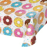 Creative Converting 108100 Donut Time Plastic Table cover (each)