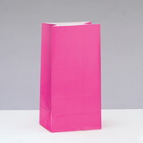 UNIQUE INDUSTRIES 106977 Pink Paper Favor Bags (12 Pack)