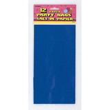 UNIQUE INDUSTRIES 108508 Blue Paper Favor Bags (12 Pack)
