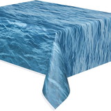 UNIQUE INDUSTRIES 106157 Water Print Plastic Table Cover (Each)