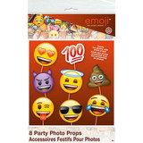 UNIQUE INDUSTRIES 107993 Emoji Photo Props (8 Count)