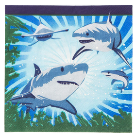 Ruby Slipper Sales 72936 Shark Party Luncheon Napkins (16 Pack) - NS