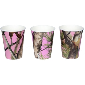 Havercamp 263010 Pink Camo 12 Oz. Paper Cups (8)