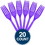 Amscan 106857 Purple Plastic Forks (20 Pack) - NS